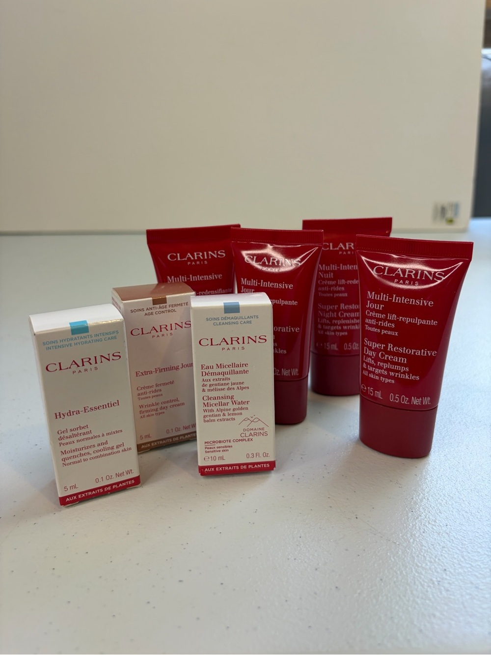 Clarins Travel Size Skincare Sample Lot Multi Intensive Day Night Cream New